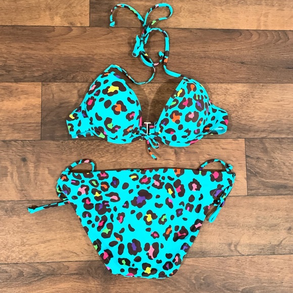 animal print bikini set